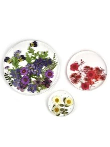 3入組圓形DIY矽膠模具 - 白色 - 查看 4