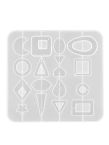 Khuôn silicon tự làm 1 chiếc bông tai - trắng - Xem 4