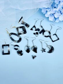 Khuôn silicon tự làm 1 chiếc bông tai - trắng - Xem 7