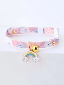1入組彩虹吊墜寵物項圈 - 彩色 - 查看 1
