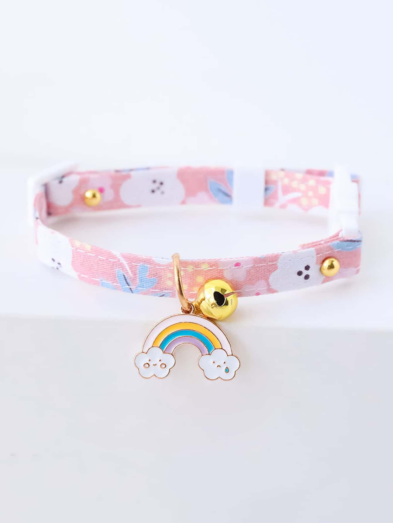 1入組彩虹吊墜寵物項圈 - 彩色 - 查看 1