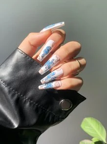 Новогодние Накладные Ногти
