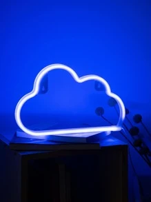 1入組雲朵造型熒光燈 - 藍色 - 查看 2