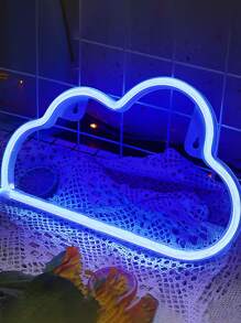 1入組雲朵造型熒光燈 - 藍色 - 查看 3