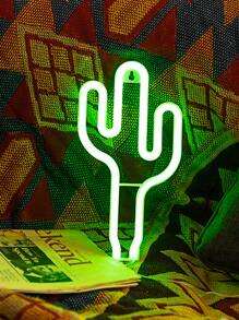 Cactus Shaped Neon Light - Green - View 1