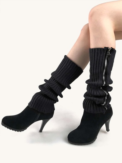 レッグウォーマー ジッパーディテール