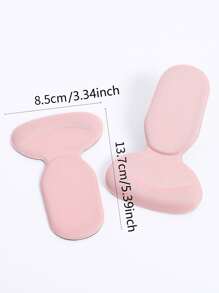 2pcs/set Random Double-sided Heel Pad, Non-slip Sticker For Shoes - Multicolor - View 2