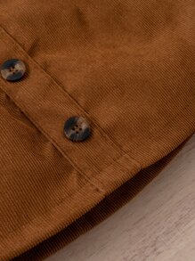 SHEIN Tween Girl Ruffle Trim Top & Belted Skirt - Multicolor - View 5