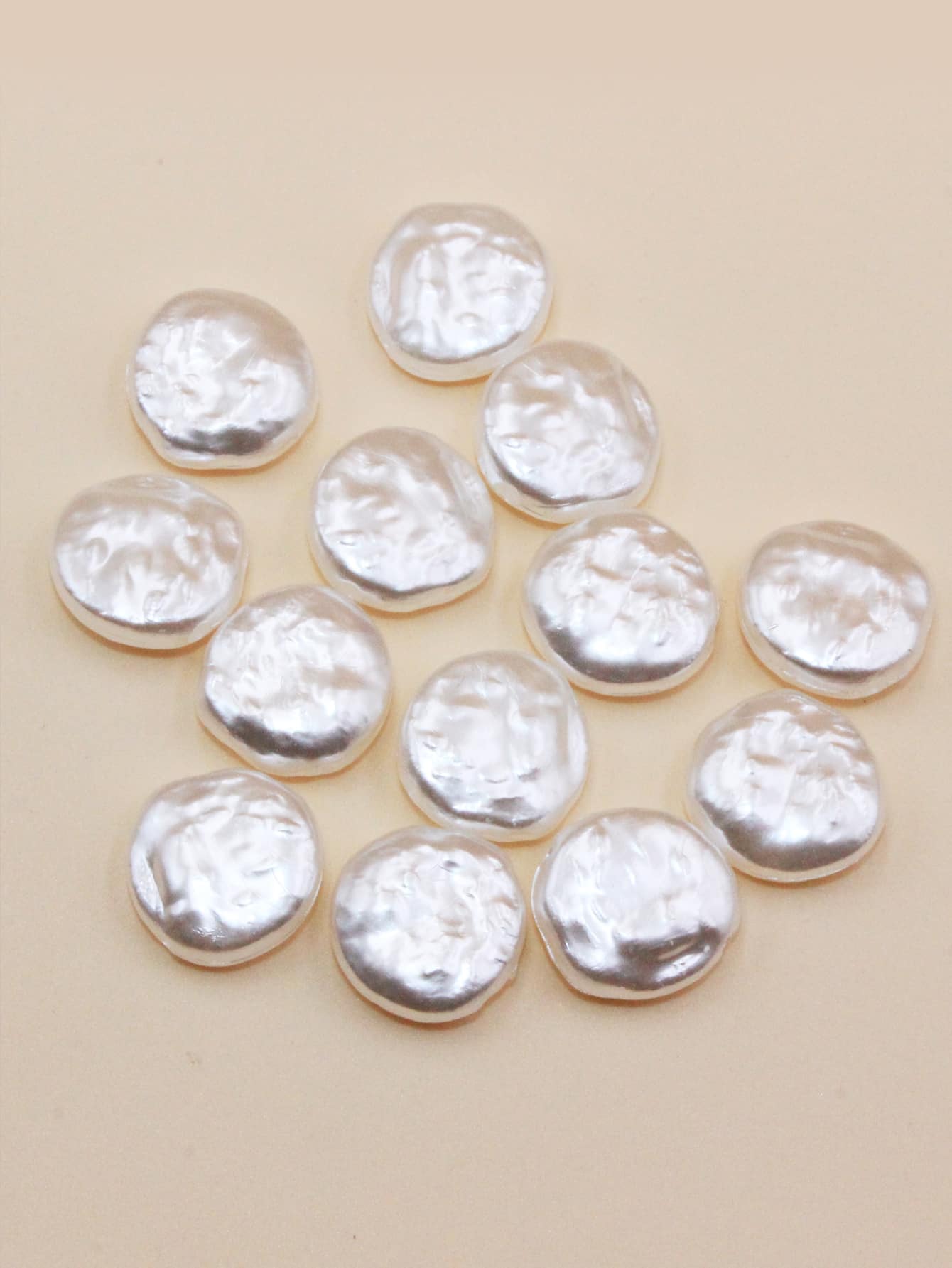 50 Piezas De Adornos De Joyas Artificiales De Perlas Para Hacer Tú Misma - Blanco - Ver 1