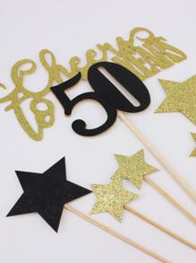 7 piezas Decoración de pastel de cumpleaños