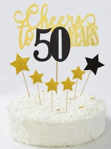 7 piezas Decoración de pastel de cumpleaños