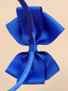 Ikat Kepala Gadis Balita Dekorasi Busur - Royal Blue - View 2