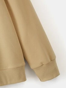 Áo nỉ Nam Dây kéo Khủng long Giải trí - Màu be - Xem 4