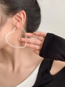 Hoa tai vòng thiết kế trái tim - Trong sáng - Xem 1