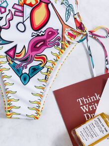 Đồ bơi một mảnh in hình chữ thập toàn thân, cho kỳ nghỉ hè ở bãi biển - Nhiều màu - Xem 6