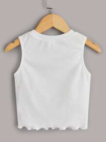 SHEIN 少女3入組萵苣邊修飾背心 - 彩色 - 查看 4