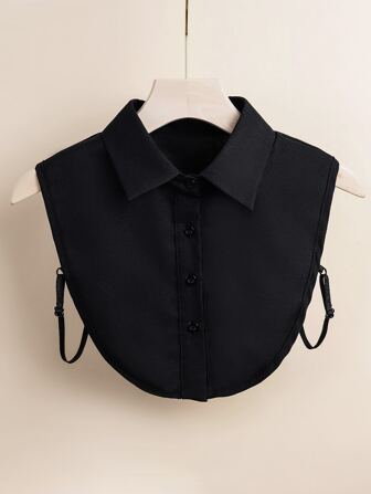 Vanlig knappdetalj Fake Dickey Collar