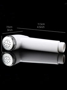 1pc Plastic Shower Head - White - View 4