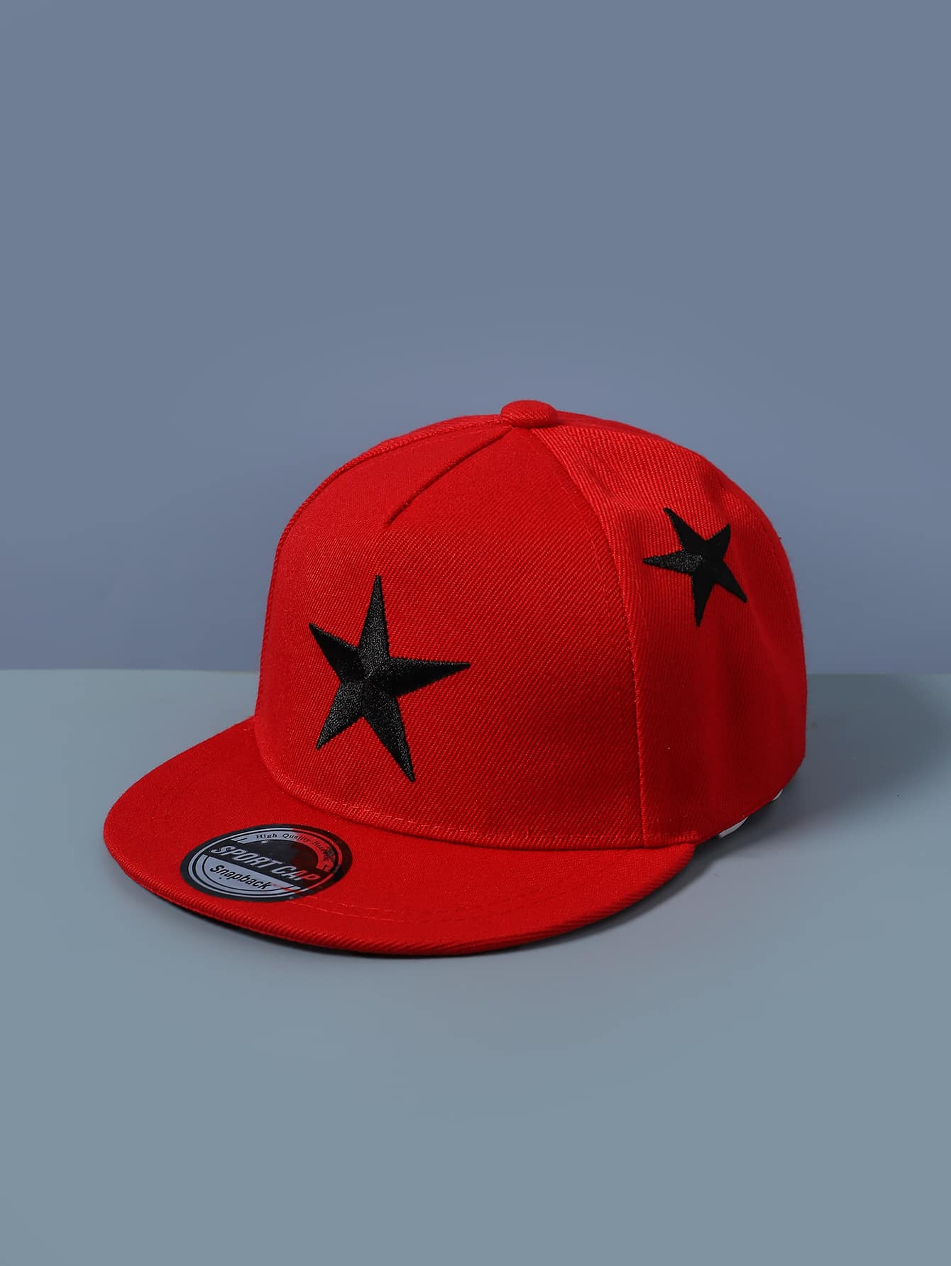 Toddler Kids Embroidery Detail Baseball Cap - Red - View 1