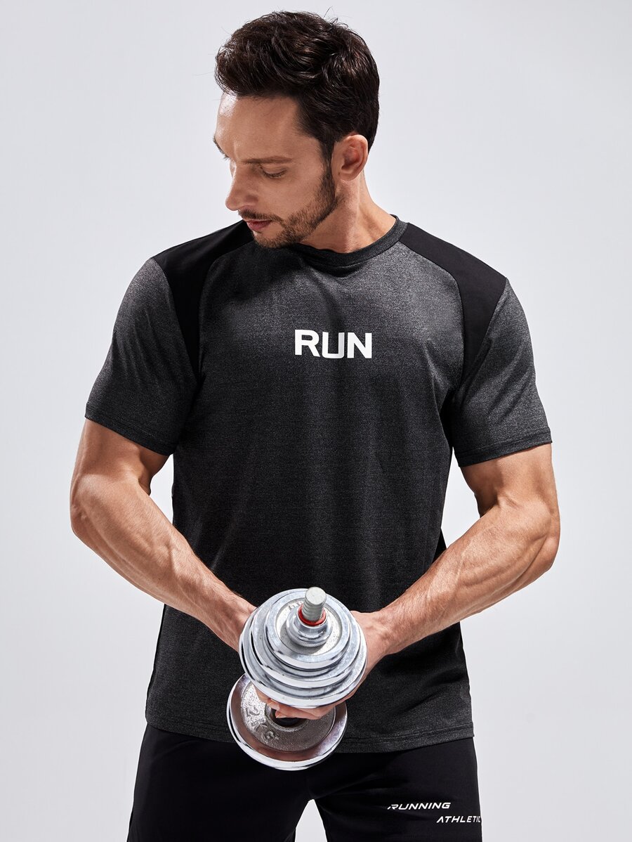 Áo Tees & Tanks  Thể thao Nam - Màu xám đen - Xem 1