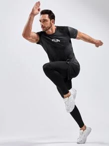 Áo Tees & Tanks  Thể thao Nam - Màu xám đen - Xem 5