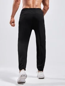 Manfinity Fitness Boyfriend Style Men Drawstring Waist Sports Pants