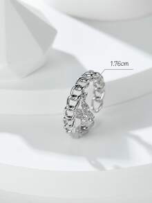 Nhẫn Trang trí mặt dây chuyền bướm - Bạc - Xem 3