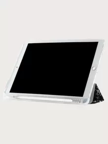 Painting Notebook Protective Case With Pen Slot, Suitable For IPad Mini 4/5 Mini6 Mini7 A8 A16 2025 Air 11 13 M2 M3 Pro 11 13 M4 2024 Air 4 5 10th 10.9 Pro 11 9th 8th 7th 10.2 Pro 12.9 4th 5th 6th, TPU Soft Shell, Excluding Pen - Black and White - View 3