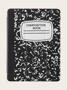 Painting Notebook Protective Case With Pen Slot, Suitable For IPad Mini 4/5 Mini6 Mini7 A8 A16 2025 Air 11 13 M2 M3 Pro 11 13 M4 2024 Air 4 5 10th 10.9 Pro 11 9th 8th 7th 10.2 Pro 12.9 4th 5th 6th, TPU Soft Shell, Excluding Pen - Black and White - View 6