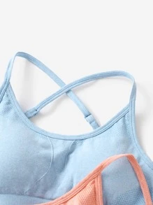 Yoga Basic 4 piezas Sujetador deportivo inconsútil suave soporte ligero - Multicolor - Ver 3