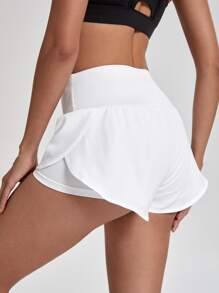 Powerista 吸汗透气运动短裤弹力短裤毛衣短裤 - 白色 - 查看 2