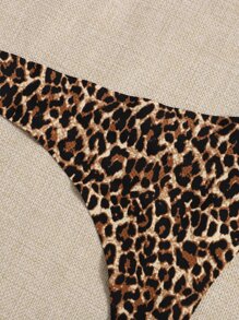 Yoga Sxy 6PCS Leopard Thong Sports Briefs - Multicolor - View 5