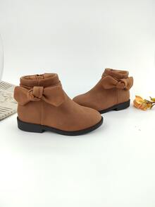 Niñas Botines con diseño de lazo - Marrón - Ver 8