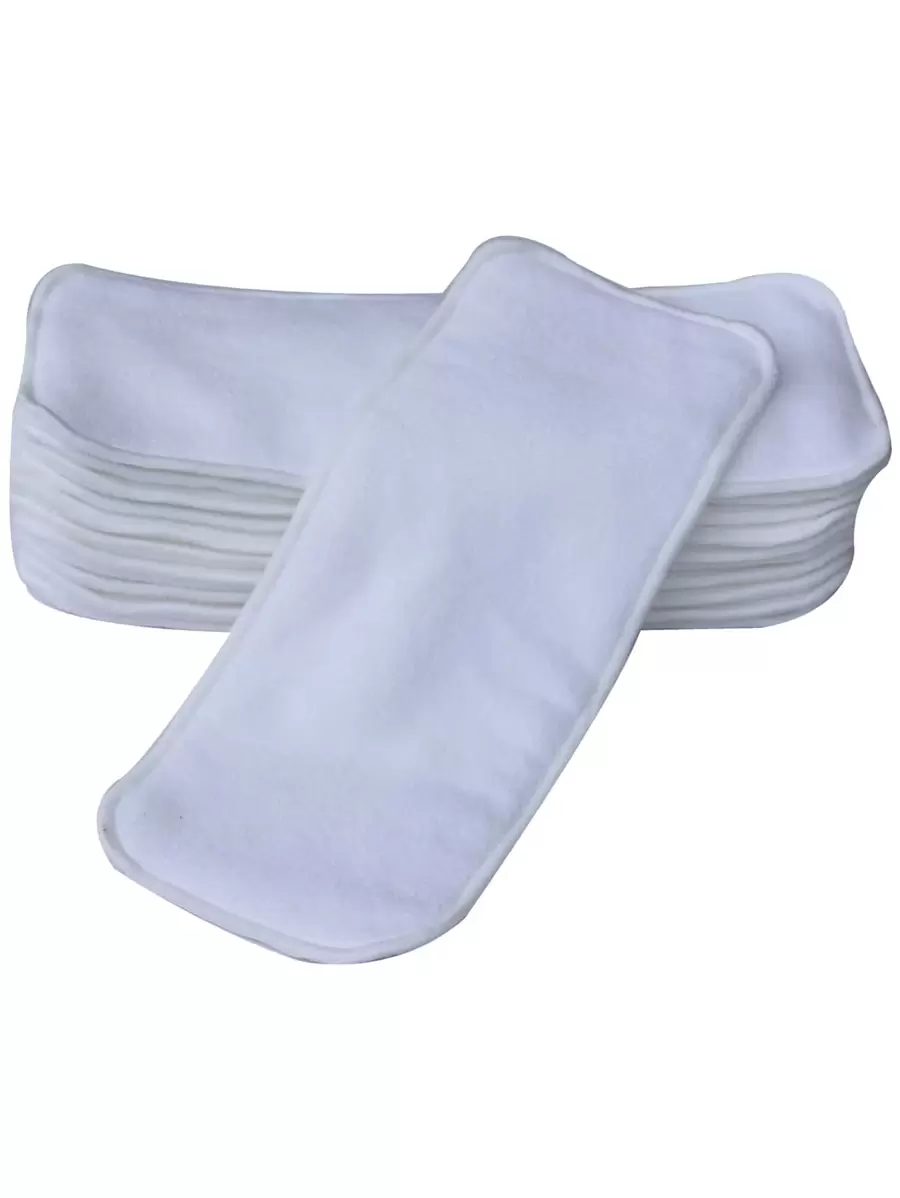 10 miếng tã vải cho bé Đồ trang trí tiệc mừng em bé Quà tặng cho gia đình - trắng - Xem 1