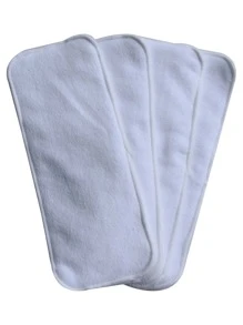 10 miếng tã vải cho bé Đồ trang trí tiệc mừng em bé Quà tặng cho gia đình - trắng - Xem 2