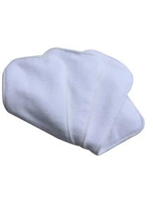 10 miếng tã vải cho bé Đồ trang trí tiệc mừng em bé Quà tặng cho gia đình - trắng - Xem 3