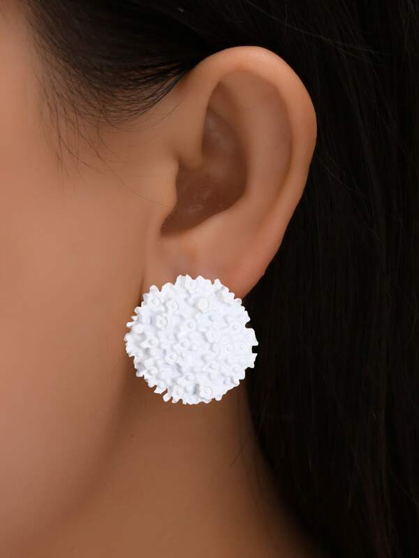 Solid Stud Earrings SHEIN USA