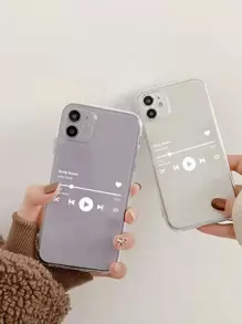 Ốp điện thoại trong suốt có máy nghe nhạc Tương thích với iPhone 15/15Pro/15Plus/15Promax - Trong sáng - Xem 4