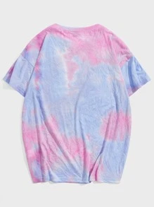 Manfinity Men Tie Dye Drop Shoulder Tee - Multicolor - View 2