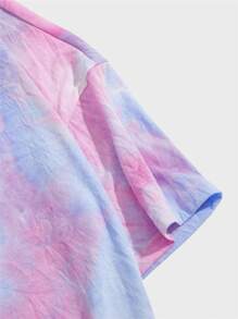 Manfinity Men Tie Dye Drop Shoulder Tee - Multicolor - View 4