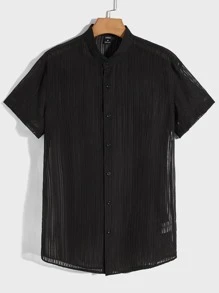 GENTILAND Men Button Front Shirt