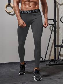 Quần bó thể thao họa tiết chữ Boyfriend Style dành cho nam - Màu xám đen - Xem 1