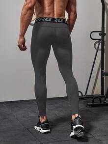 Quần bó thể thao họa tiết chữ Boyfriend Style dành cho nam - Màu xám đen - Xem 2