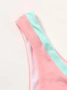 Color Block V Wired Bikini - Multicolor - View 3