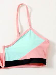 Color Block V Wired Bikini - Multicolor - View 4