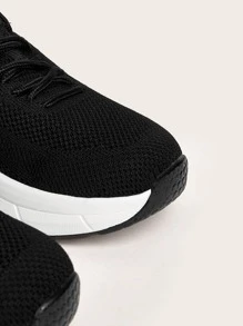 Cuccoo Zapatos de atletismo con estampado de letra transpirable - Negro - Ver 3