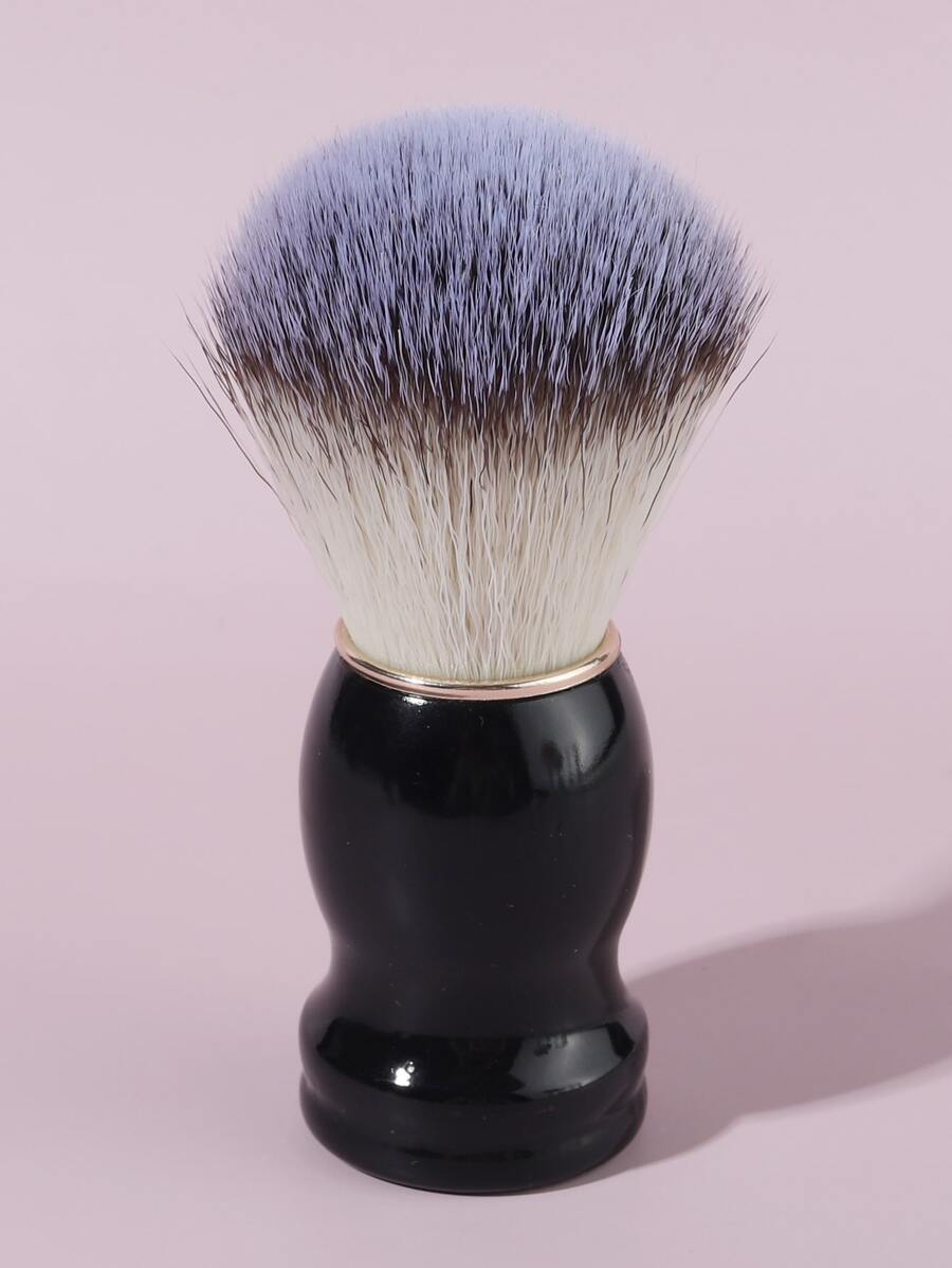 1pc Men Beard Brush Shaving Brush with Ultra-Soft Synthetic Badger Brush - Perfect Lather and Shaving Brush made for Shave Cream and Shaving Soap Rich Lather - Black - View 1