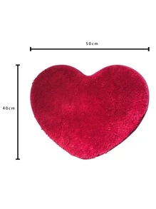 Tappeto a forma di cuore - Rosso - Visualizzare 3