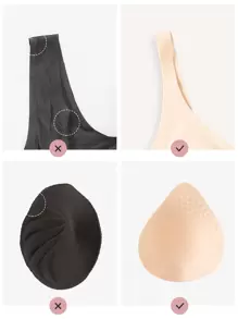 LUVLETTE Dream Curve 2ndSkin 无线全覆盖无缝隐形侧面支撑休闲裸色内衣可作为外穿 T 恤粘性 SizeFreedom 文胸隐形内衣舒适必备品也适合青少年女孩和儿童