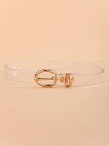 Clear Belt With Hole Punch - Clear - View 1